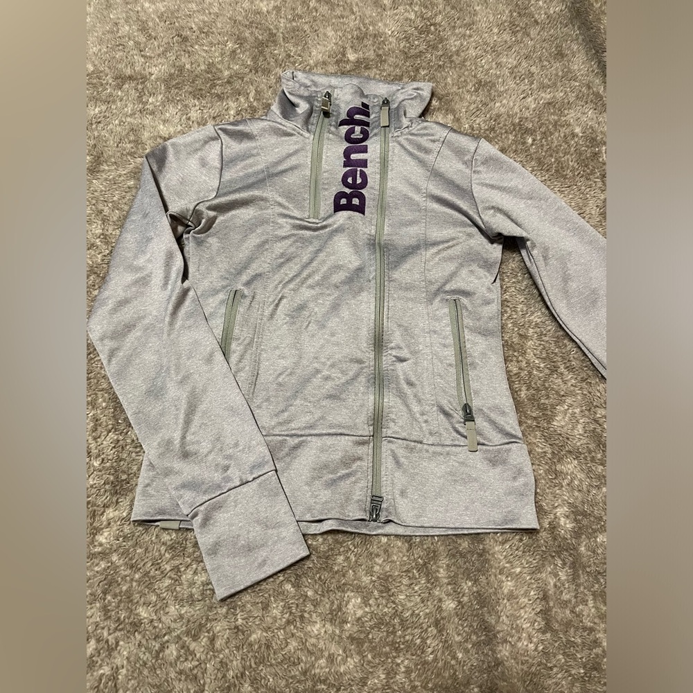 Bench Gray Full-Zip Hoodie